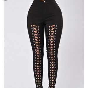 NWT High waisted fashion nova nori pants